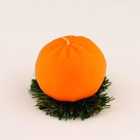 Flavored candle "Mandarin", 6.7x6.7x5.6 cm-1