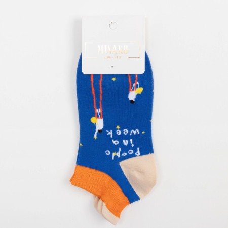 Women's socks minku "modern", blue color, size 36-41 (23-27 cm)-3