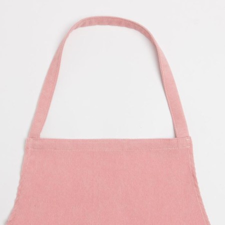 Apron Ethel "Classic" color pink 65x80cm, 100%PE, velor-1