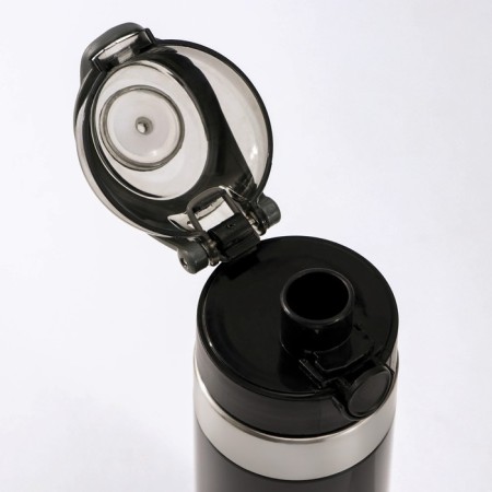 The bottle "Strictness", 600 ml, 6.8 × 8.3 × 24.3 cm, tritan, black color-3
