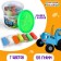 Modeling dough, 7 colors of 15 g, blue tractor, mix