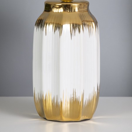 Table lamp "Martina" 1x40W E14 white/gold 24x24x40cm-6