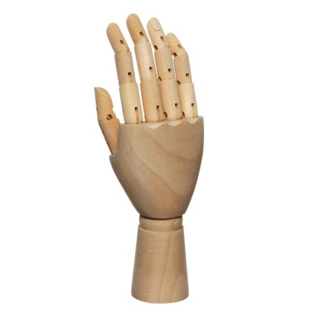 Model wooden hand children's right 18cm