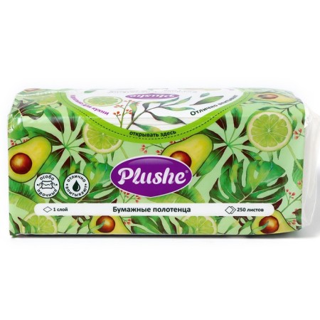 Paper towels Plushe Home, V-1 layer, 250 sheets-1