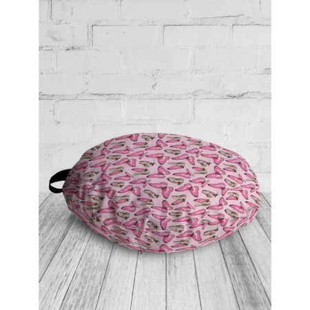 Pillow Sidushka "Many butterflies", decorative, D = 52 cm-1