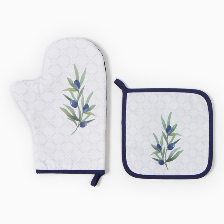 Set of kitchen. Ethel "Oliva" mittens-seizure 20x28cm, 19x19cm severity, 100% HL-1