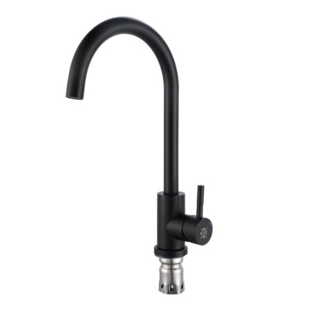 Kitchen mixer "RMS" SUS124BL-017F, 35 mm cartridge, stainless steel, black