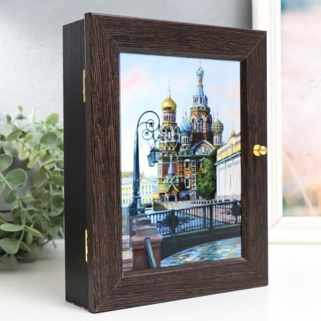 Key of "St. Petersburg" 17x22 cm, wenge-1