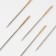 Sewing needles for tapestry No. 18/22, d = 1.15 mm, 4.2 - 4.6 cm, with a golden ear, 6 pcs