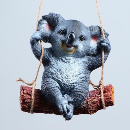 Suspended decor "Coala on a log" 24x15x25cm-5