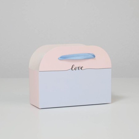 Box for flowers folding "Love", 17 × 13 × 7 cm-1