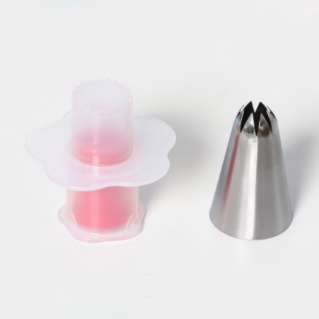 Confectionery set for dilapers, confectionery bag 1 pc, nozzle 2 pcs, form 50 pcs-1