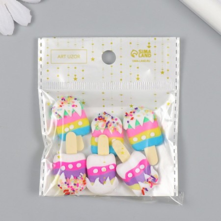 Decor for creativity Plastic "Eskimo with sprinkling" MIX 3.4x2.8x0.7 cm-3