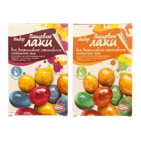 Set for staining eggs "Food varnishes", mix, 2 types