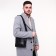Male bag, black color