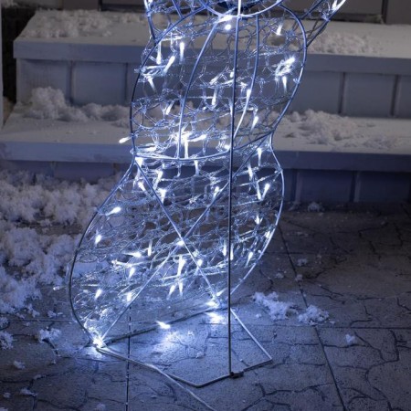 LED figure "Snowman" 65 × 90 × 20 cm, metal, 31 V, glow of white-3