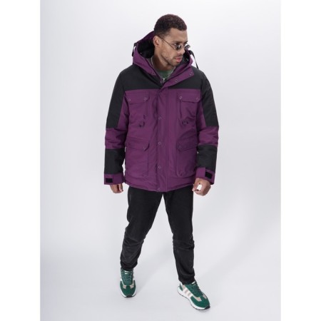 Ski jacket men, size 54, purple color-27