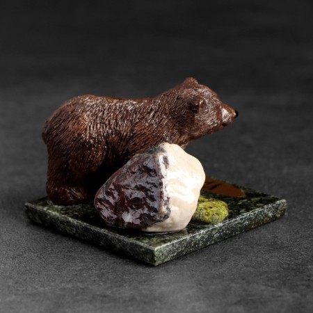 Souvenir "Brown Bear", 5x5x4 cm, coil, gypsum, mix-8
