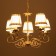 Chase "Francesca" 5XE14 40W white with a golden patina 57x57x39-98 cm Bayerlux