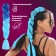 Zumba Kanecalon two -tone, corrugated, 60 cm, 100 g, blue/blue color (#by42)