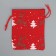 Bag gift canvas “New Year's time”, deer, 10 x 12 cm +/- 1.5 cm, New Year