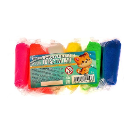 A set of light jumping plasticine, 6 colors, mix-1