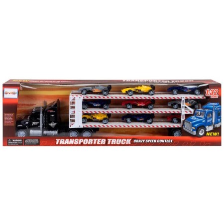 Auto -VOCIS CAIS GIVITO "Racing Track", with cars, three -level, black color, 64 cm-8