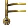 Domoterm electric heated towel rail "Laura", 500 x 700 mm, 5 crossbars, left, bronze