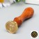 Printing for wax with a wooden handle "Crown with the letter Q" 9x2.5x2.5 cm