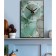 Carty clock is wall-mounted, interior "marble", smooth move, 57 x 35 cm