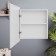 Bathroom mirror "ESHZ-550", white, 55 x 60 x 12 cm