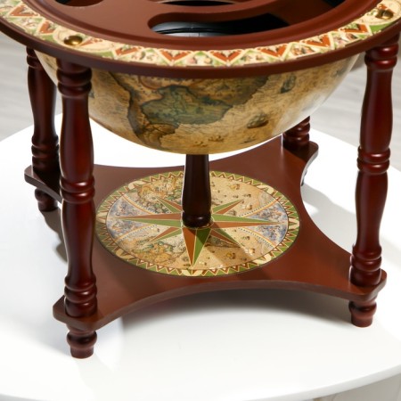 Globe bar decorative "Captain Map" with a stand below 41.6x41.6x56 cm-9