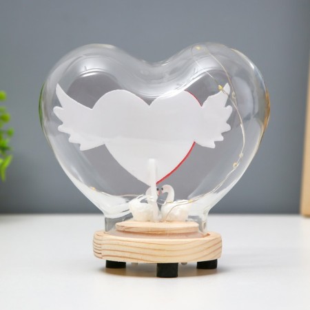Narrh Naughter "Heart" LED from batteries 3xlr44 13x7.2x12 cm Risalux-4