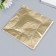 Potal for decorating a set of 100 sheets "gold" 14x14 cm