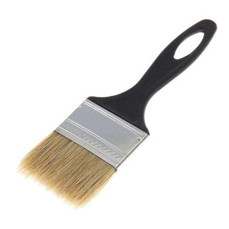 Brush flat "Akor" standard, natural bristles, plastic handle, 50x6 mm-1