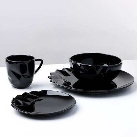 Ceramic Salamic “Obsidian”, 16.5 x 7 cm, 900 ml, black color-7