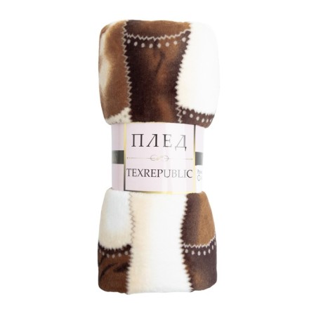 Texrepublic blanket, size 200x220 cm, brown color-2