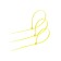 Nylon screed 3.6x250 mm tundra, yellow color, 25 pcs