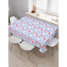 The tablecloth “Inspired Hearts”, rectangular, oxford, size 145x180 cm