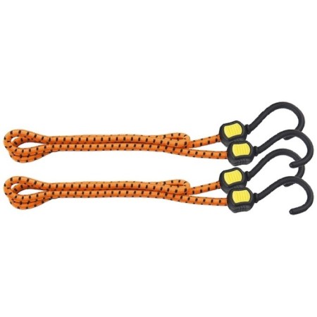 Gum for luggage mounting stels, 1 m, rubberized hooks, set 2 pcs