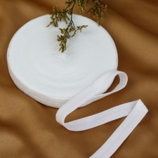 Edging elastic band, 15 mm, 20 m, white color