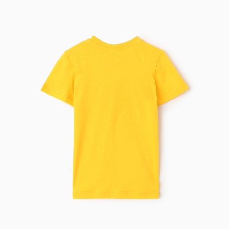 T -shirt for a boy, yellow color, height 110 cm-3