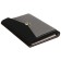 Organizer on the rings A5, 80 sheets, leatherette, with a valve, a line, with a handle, in a gift box, black and gray