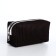 Lightning cosmetic bag, dark brown color