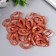 Decor for creativity plastic "Ring for the chain" marble pink set 25 pcs 2.3x1.65 cm
