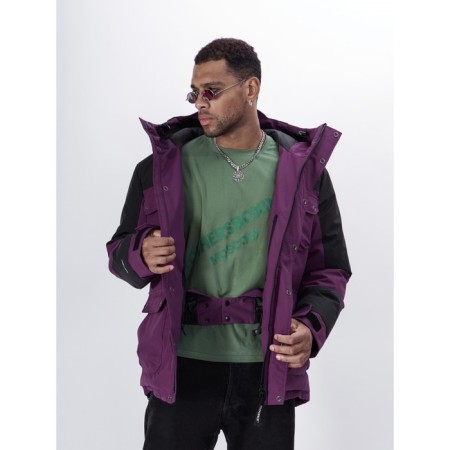 Ski jacket men, size 54, purple color-8