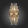 Sconces st. SL1628.301.02. TERAMO. 2x40 watts, E14, 20x43 cm, brass color