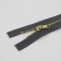Metal zipper, No. 5, non -proceeding, automatic lock, 18 cm, gray/gold color