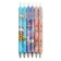 Gel pen, automatic 0.5 mm, black rod, body with a pattern, mix (barcode on a piece)