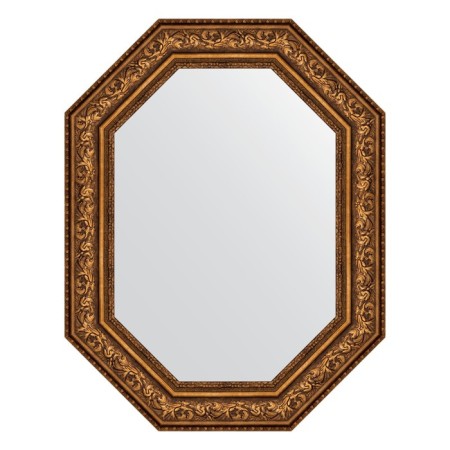 Mirror in the baguette frame, vignette aged bronze 109 mm, 70x90 cm